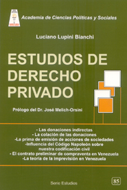 Estudios de Derecho Privado