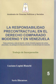 La responsabilidad precontractual en el derecho comparado moderno y en Venezuela