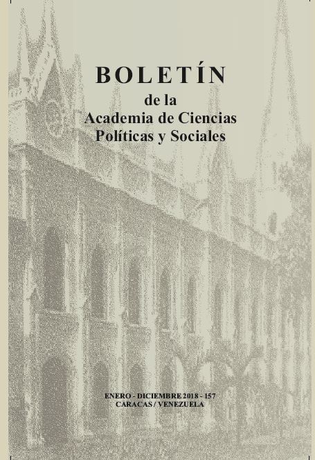 Boletín de la Academia de Ciencias Políticas y Sociales Nº 157. Año 2018