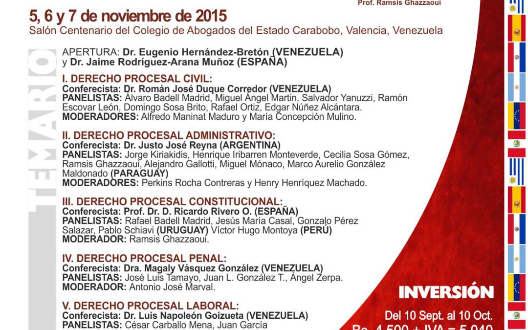 XVIII Jornadas Centenarias Internacionales “Derecho Procesal: Reforma, Realidad y Perspectivas”