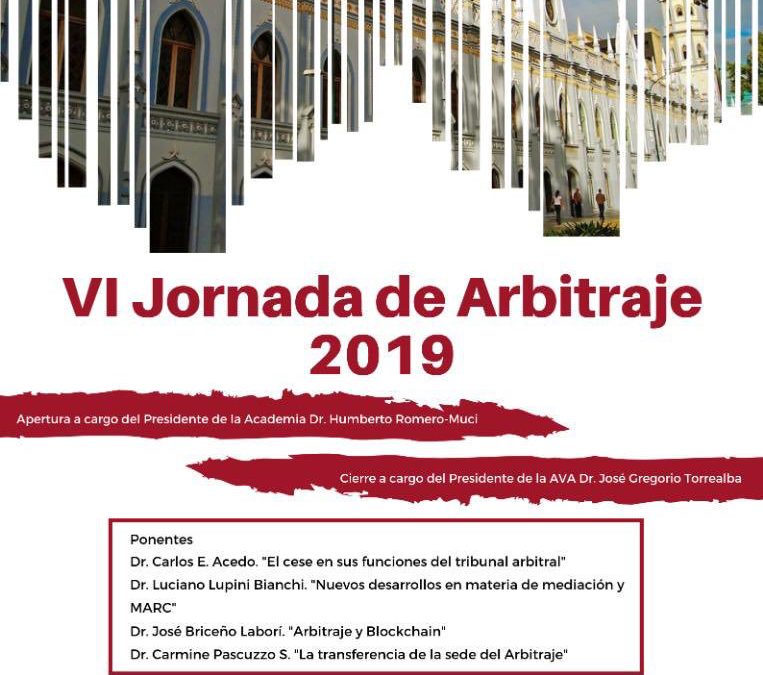 El 21 de noviembre de 2019 se realizó la VI Jornada de Arbitraje 2019.