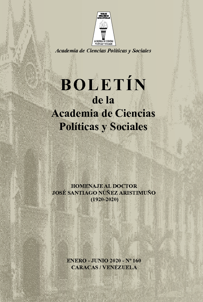 Boletín de la Academia de Ciencias Políticas y Sociales, N° 160, enero-junio 2020