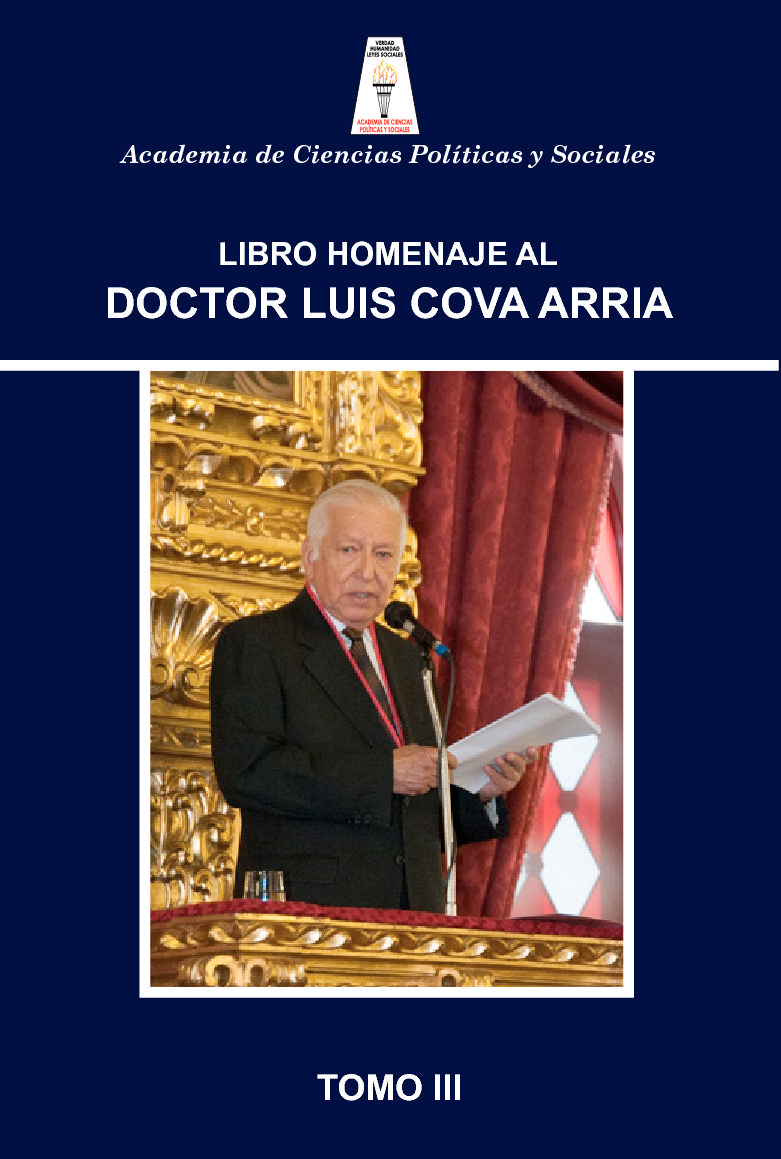 Libro homenaje al Dr. Luis Cova Arria. Versión digital (Tomo III)