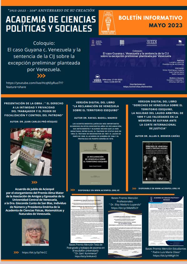 Boletín Digital Acienpol – mayo 2023